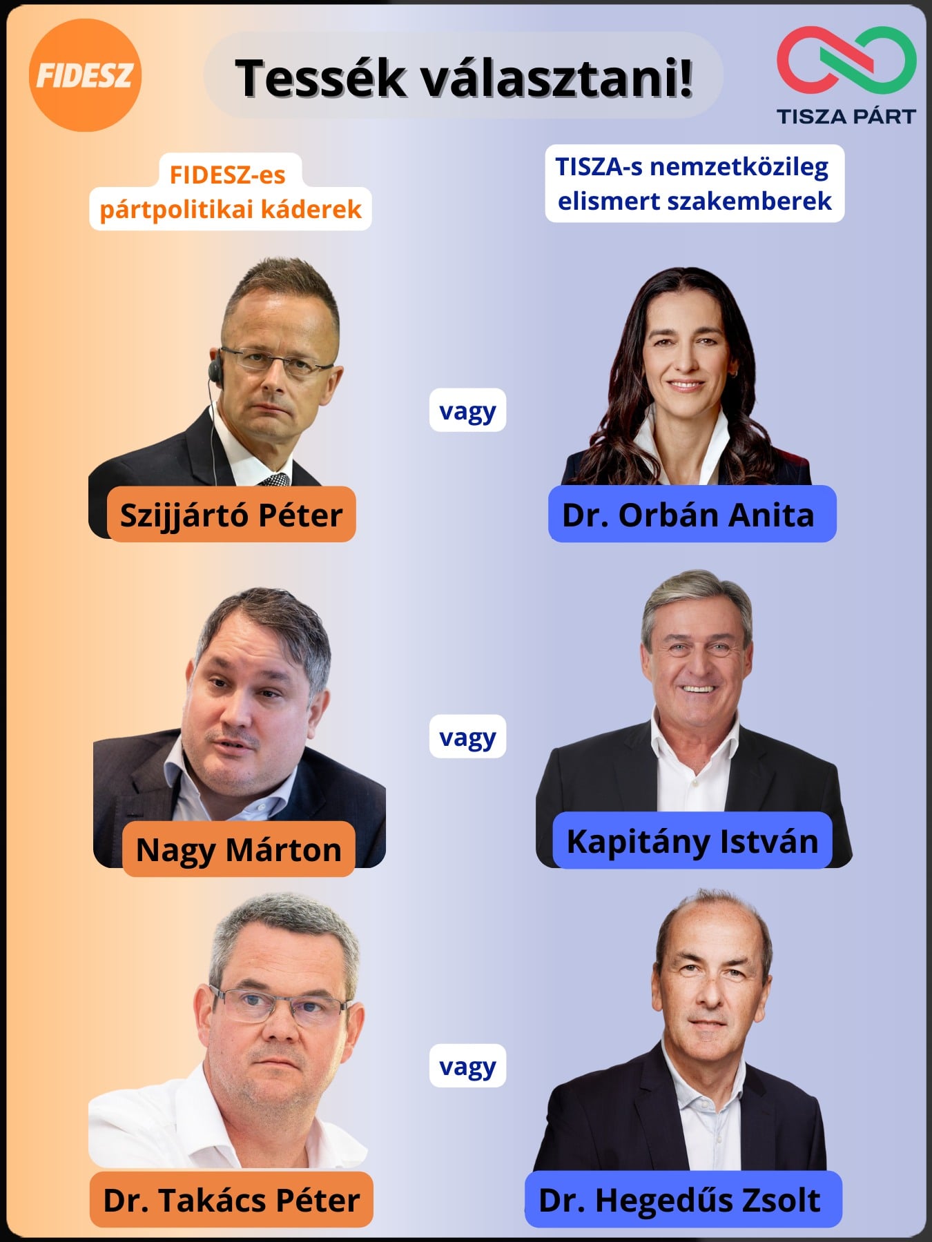 Tessék választani 1!